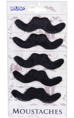 Fiesta overskæg 5-pak