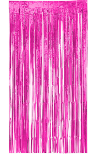 Dørgardin lametta, pink