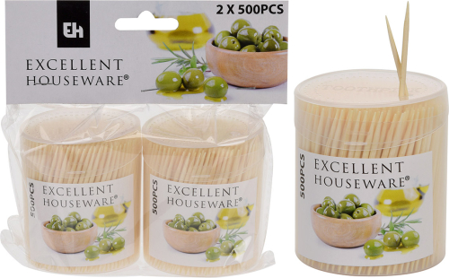 Tandstikker 2 x 500 stk.