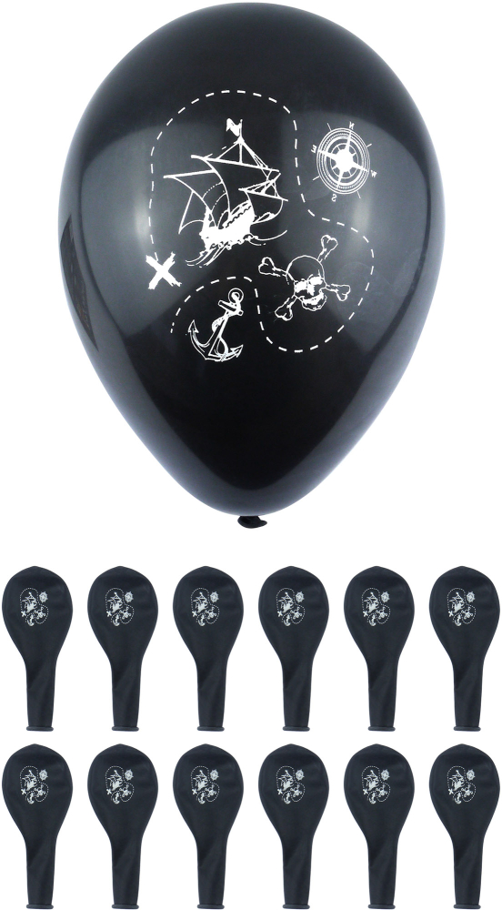 Pirat balloner 23 cm 12-pak