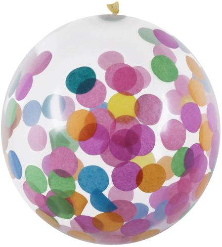 Konfetti ballon multi 5-pak