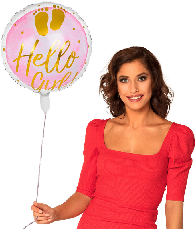 Folieballon Hello Girl 45cm