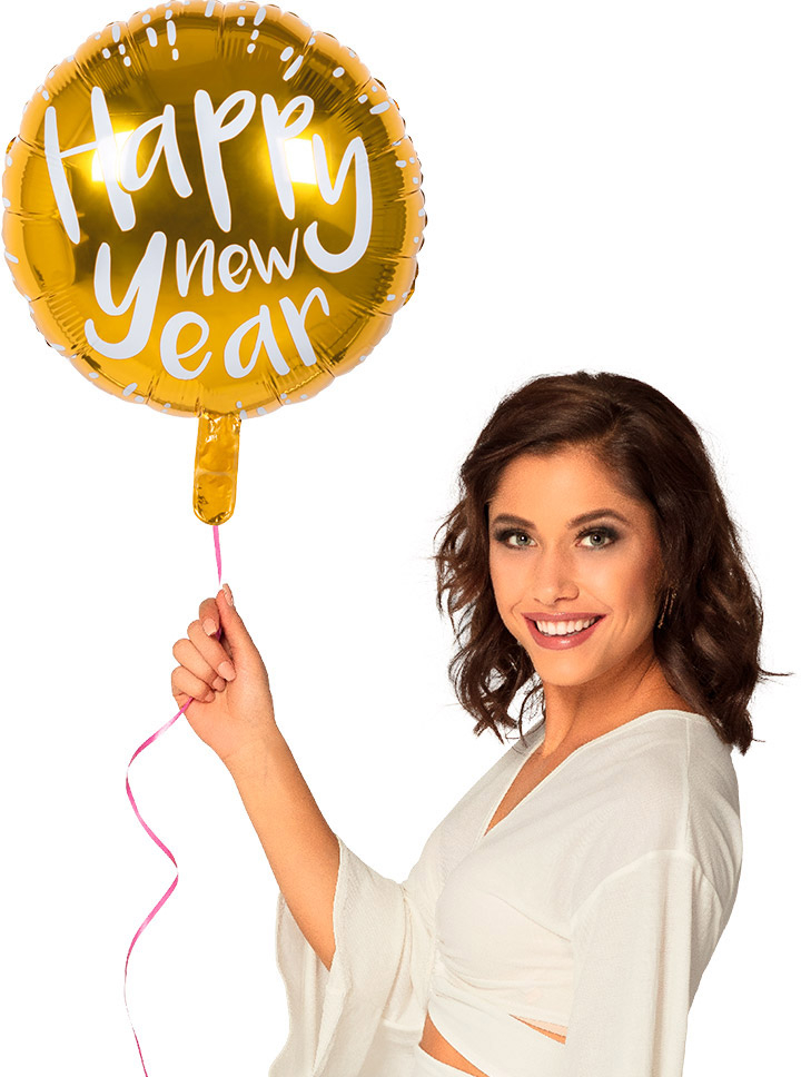 Folieballon Happy New Year