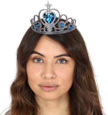 Prinsesse tiara diadem sølv