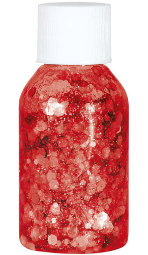 Glitter gel 20 g, rød