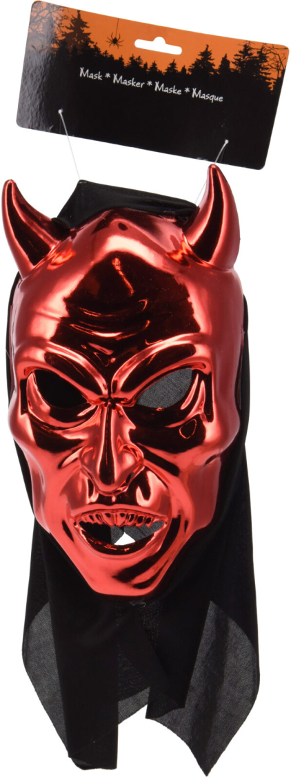 Djævel maske, rød