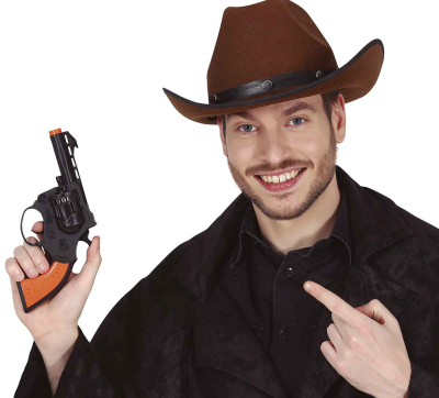 Cowboy pistol med lyd 21 cm