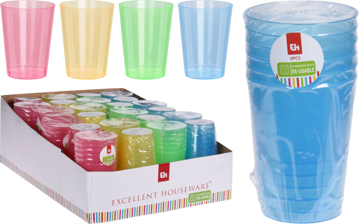 Plastkrus 300 mL 6-pak