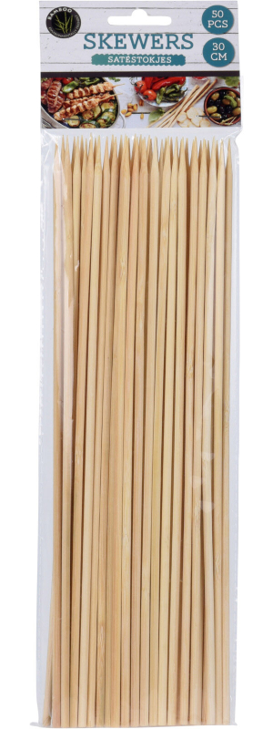 Grillspyd bambus 30cm 50-pk