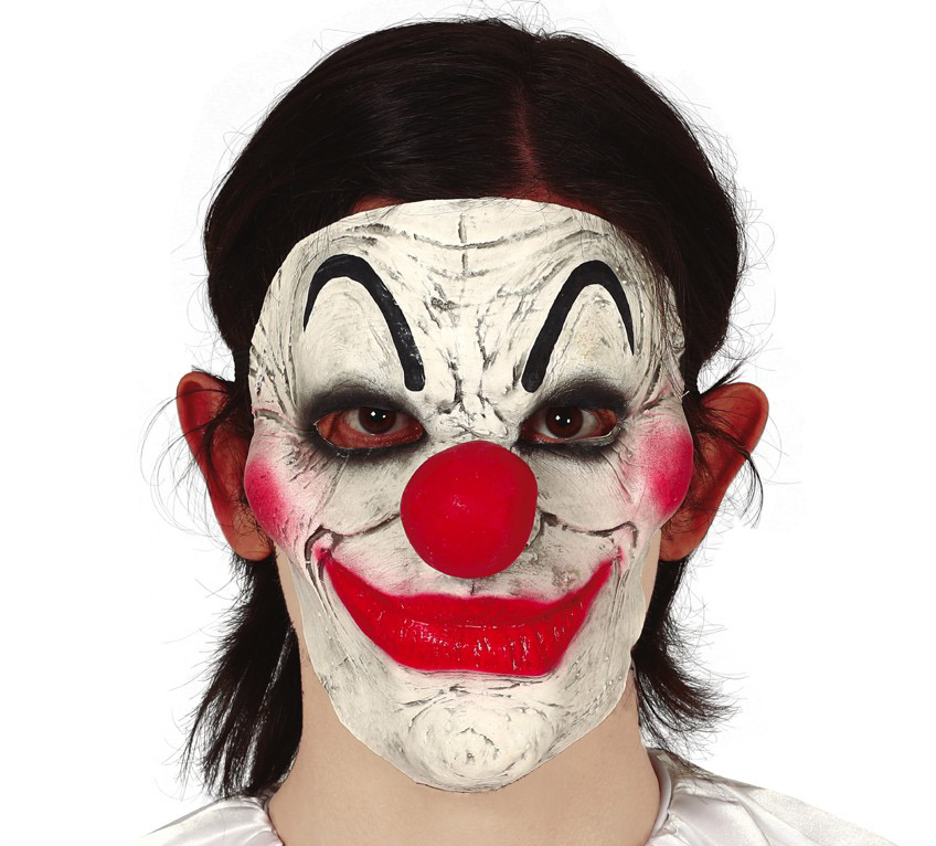 Dræber mimer-klovn maske