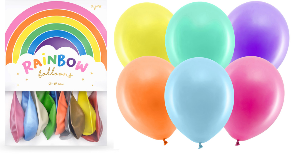 Balloner mix 23 cm 10-pak