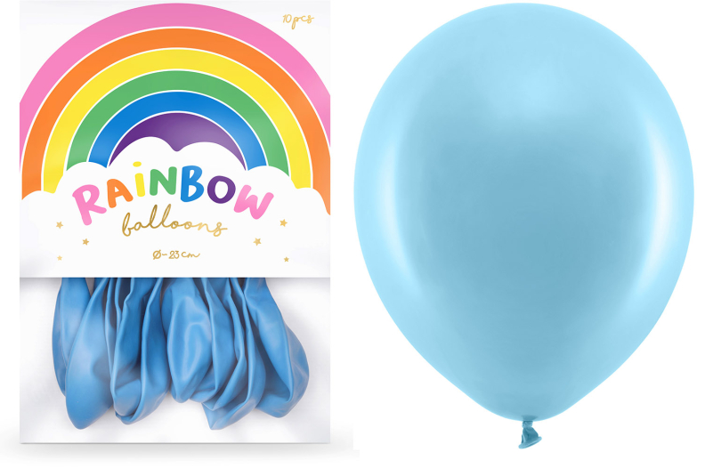 Balloner lyseblå 10-pak