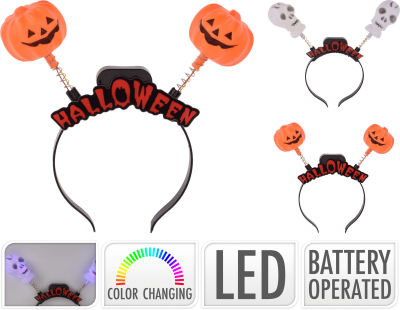 Halloween hårbøjle LED-lys