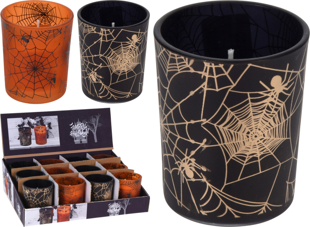 Halloween fyrfadsglas 7 cm