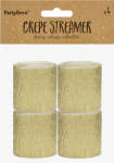 Crepepapir ruller guld 4-pk