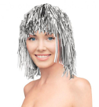 Paryk metallic, sølv