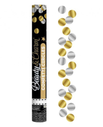 Konfettirør cirkler 40 cm