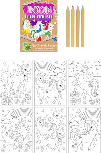 Unicorn farvelægnings sæt