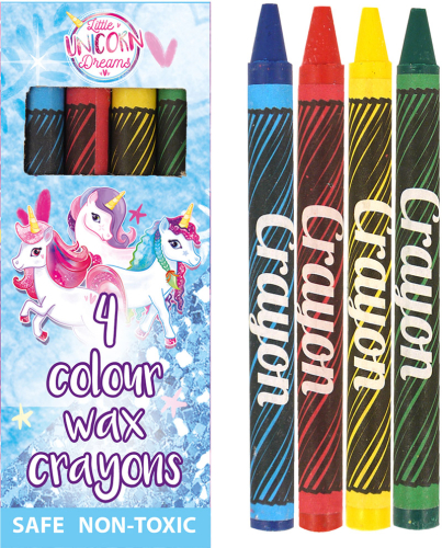 Unicorn farvekridt 4-pak