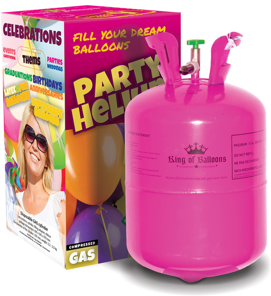 Helium til 50 balloner