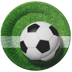 Paptallerken fodbold 6-pak