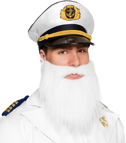 Kaptajn skæg, hvidt