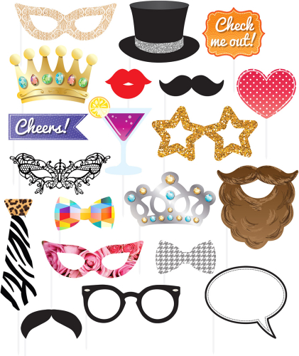 Fotorekvisitter fest 20-pak