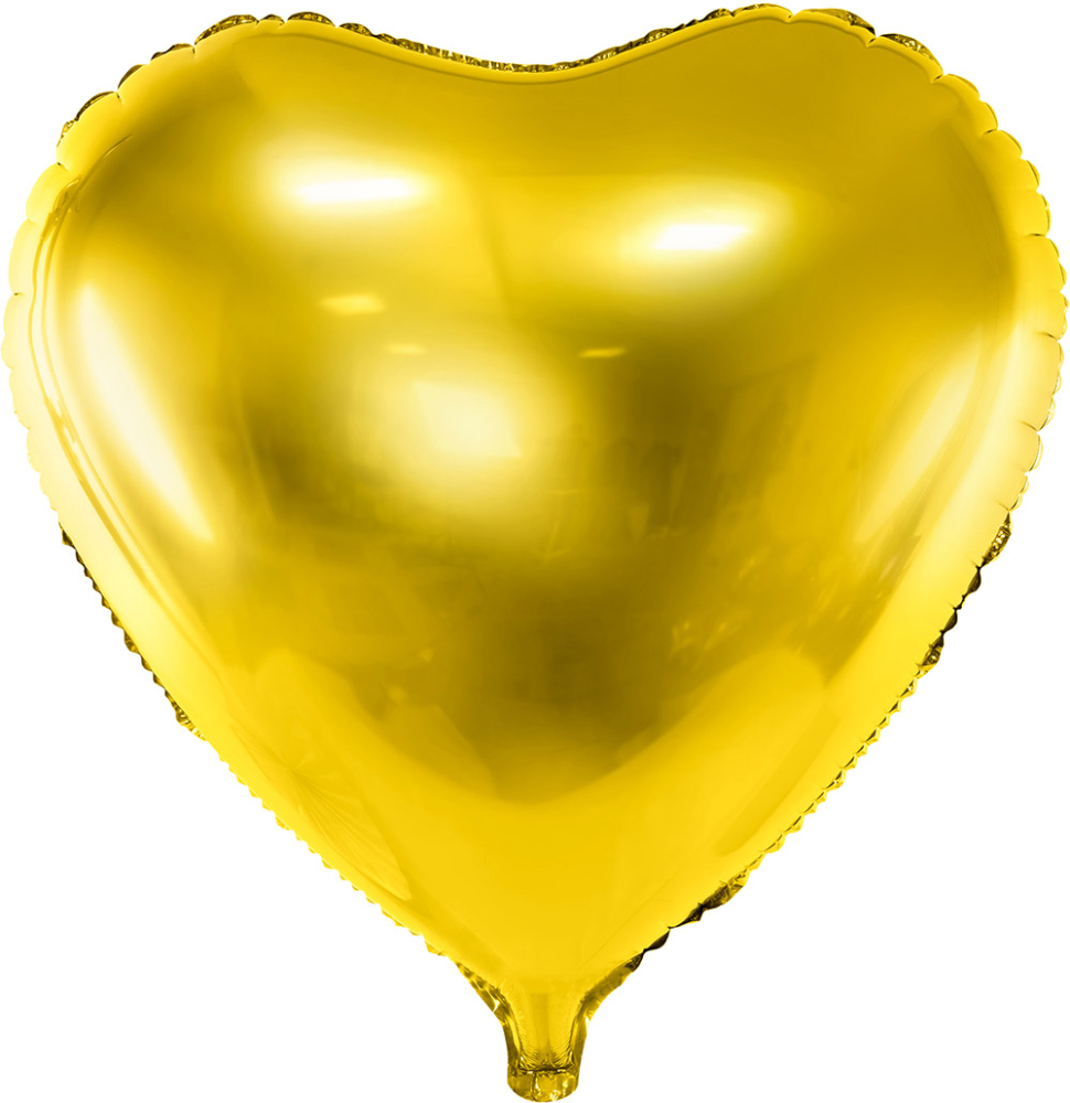 Folieballon hjerte guld