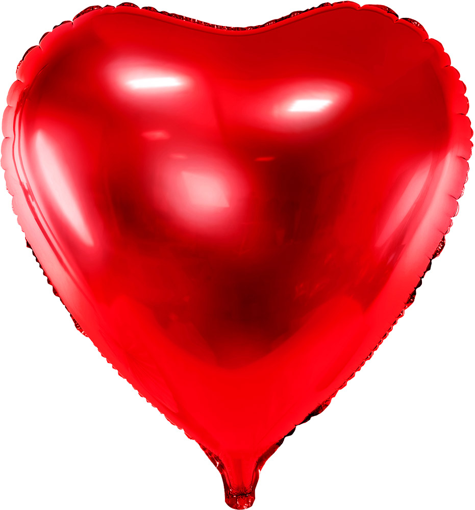 Folieballon hjerte 68x72 cm