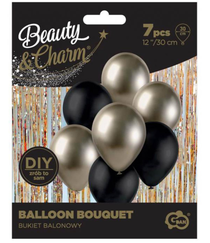 Ballon buket prosecco-sort