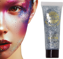 Sminke 20 ml, sølv glitter