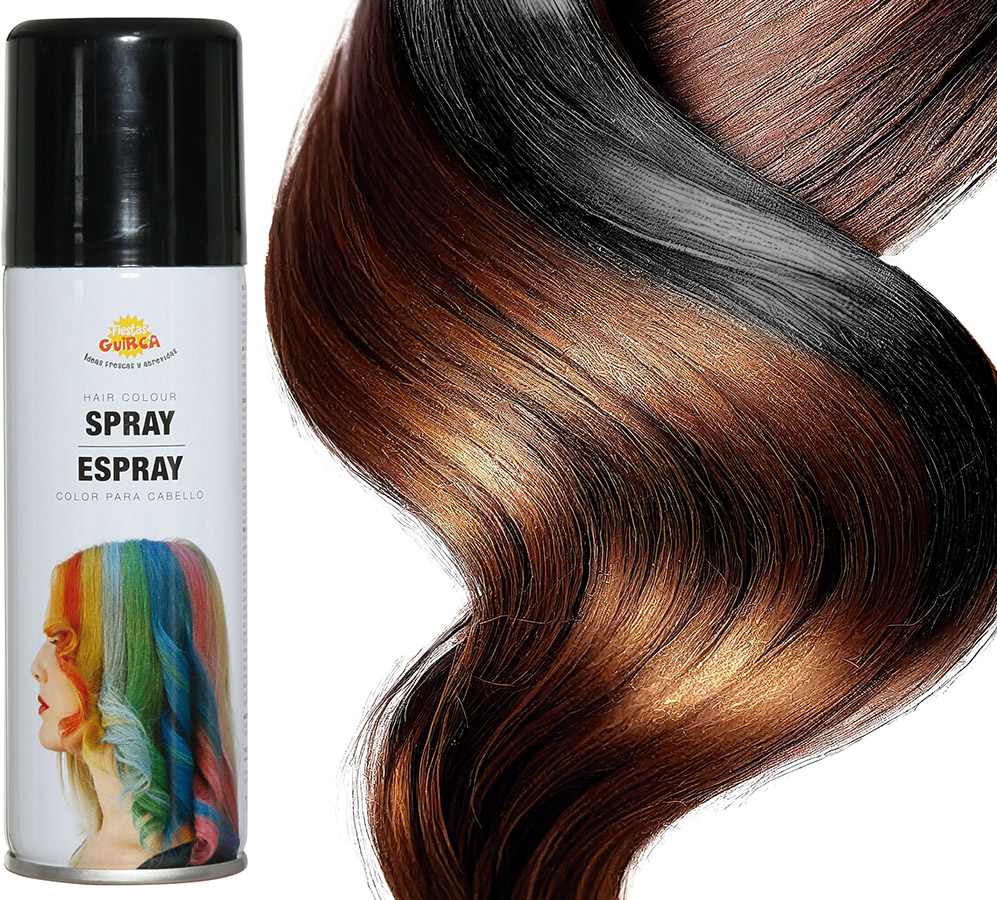 Hårfarve spray sort
