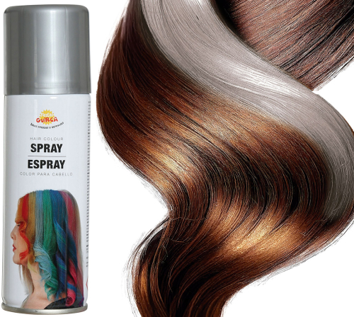 Hårfarve spray sølv