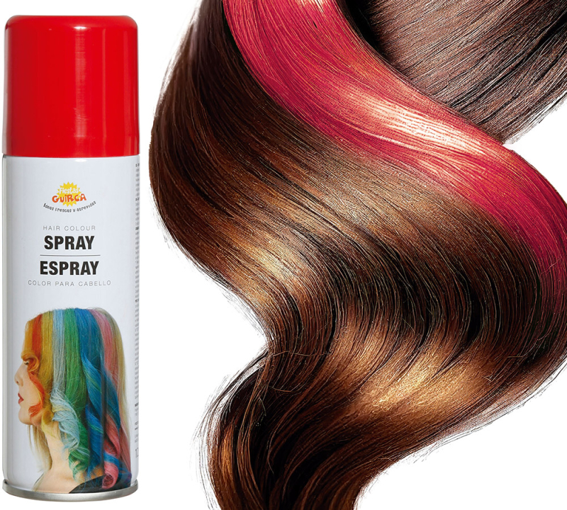 Hårfarve spray rød