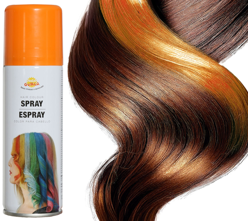 Hårfarve spray orange