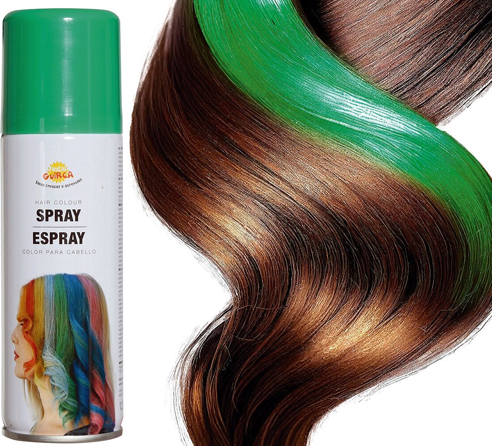 Hårfarve spray grøn