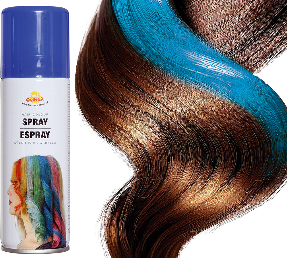 Hårfarve spray blå
