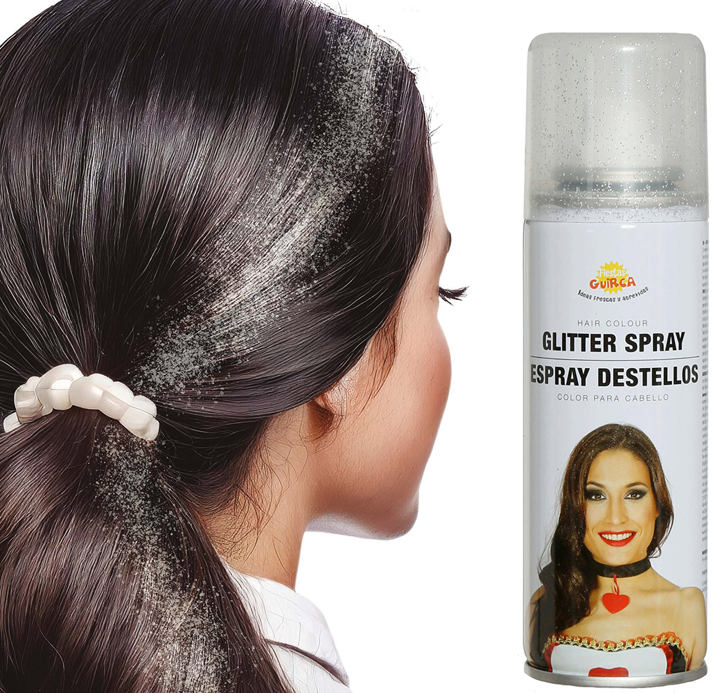 Hårfarve glitter sølv