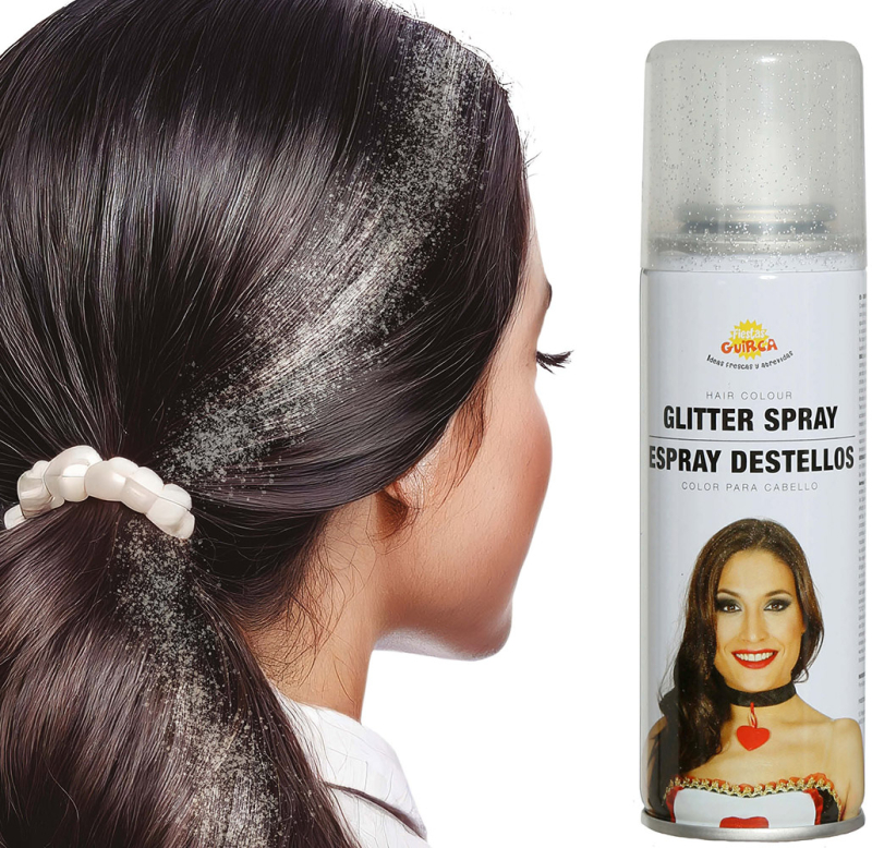 Hårfarve glitter sølv