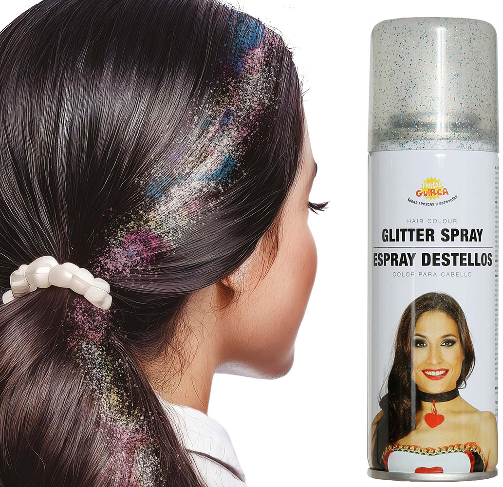 Hårfarve glitter multifarv.