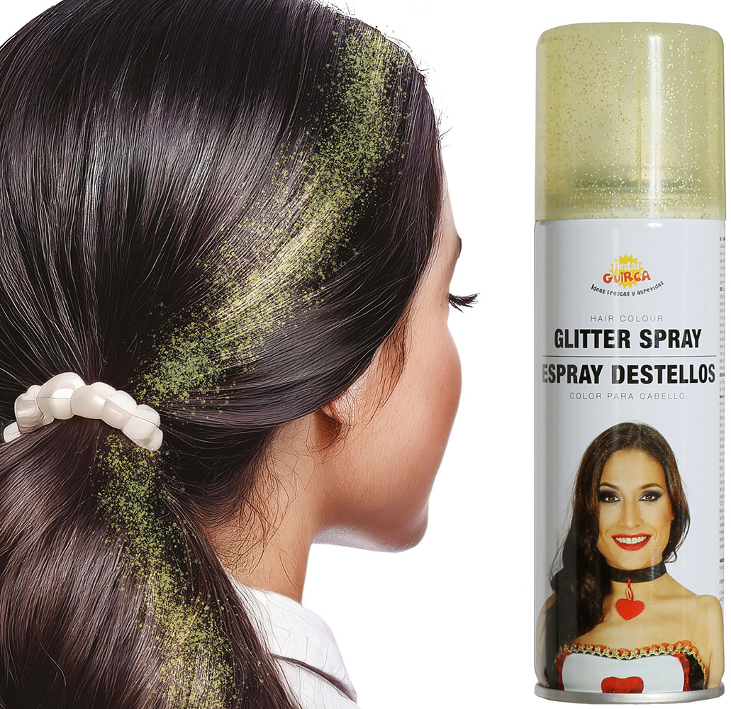 Hårfarve glitter guld