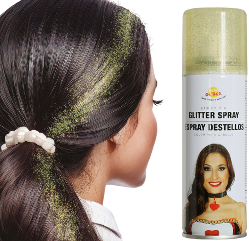 Hårfarve glitter guld