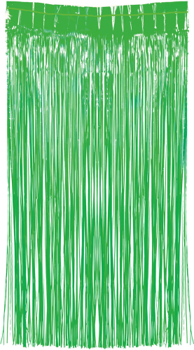 Dørgardin lametta neon grøn