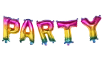 PARTY folieballoner, kulørt