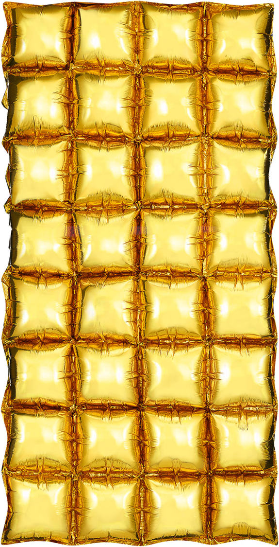 Ballon væg 55x110 cm guld