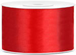 Silkebånd rød  38 mm x 25 m