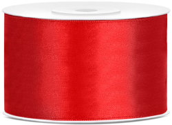 Silkebånd rød  38 mm x 25 m