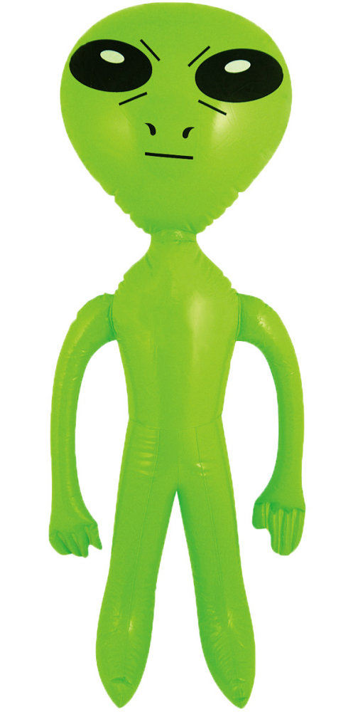 Oppustelig alien 64 cm