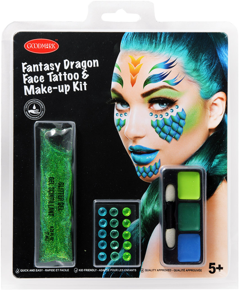 Fantasy Dragon makeup sæt