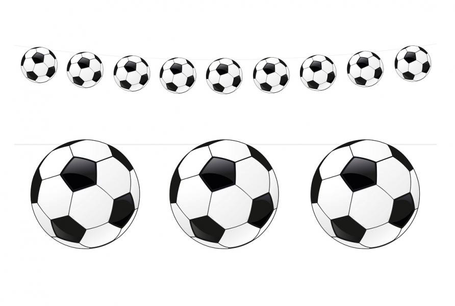 Fodbold guirlande 200 cm